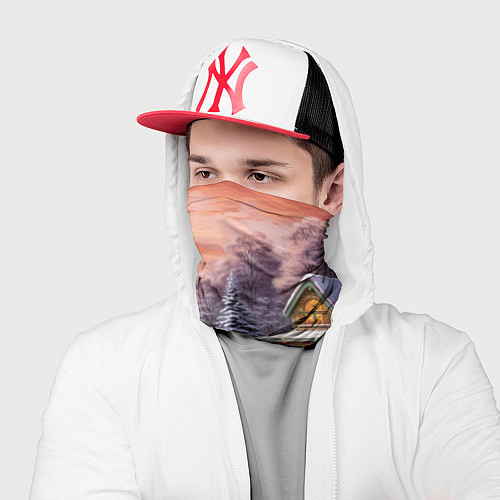 Бандана Зима в городе / 3D-принт – фото 2