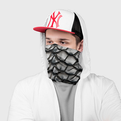 Бандана Текстура черного дракона / 3D-принт – фото 2