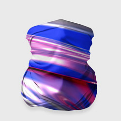 Бандана-труба Вязкая абстракция в фиолетовых оттенках, цвет: 3D-принт