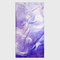 Бандана-труба Белые узоры на абстрактном фиолетовом фоне, цвет: 3D-принт — фото 2