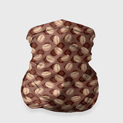 Бандана-труба Coffee beans, цвет: 3D-принт