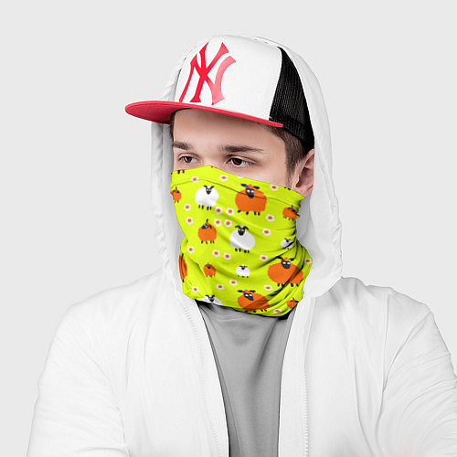 Бандана Стадо овец в поле / 3D-принт – фото 2