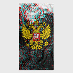 Бандана-труба Россия герб краски глитч, цвет: 3D-принт — фото 2