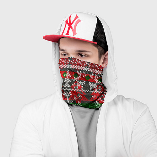 Бандана Вязанный орнамент узор / 3D-принт – фото 2