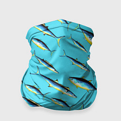 Бандана-труба Косяк рыб в море, цвет: 3D-принт