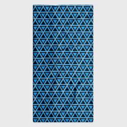 Бандана-труба Синие и чёрные треугольники, цвет: 3D-принт — фото 2