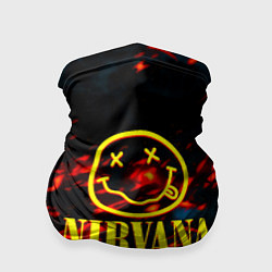 Бандана Nirvana rock огненное лого лава