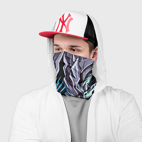 Бандана Камень и синие полосы / 3D-принт – фото 2