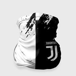 Бандана-труба Juventus краски чёрнобелые, цвет: 3D-принт