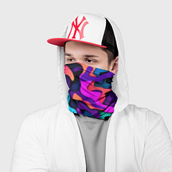 Бандана-труба Яркий неоновый камуфляж, цвет: 3D-принт — фото 2