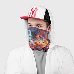 Бандана-труба Многоцветный дым, цвет: 3D-принт — фото 2