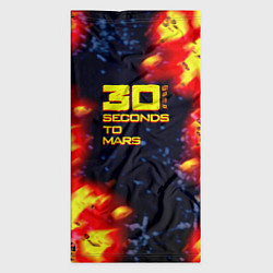Бандана-труба Thirty Seconds to Mars огненное лого, цвет: 3D-принт — фото 2