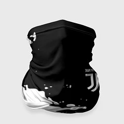 Бандана-труба Ювентус спорт краски текстура, цвет: 3D-принт
