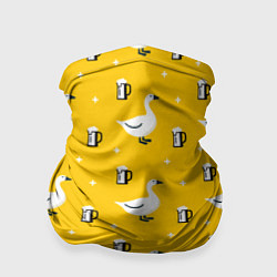 Бандана-труба Гуси и пиво, цвет: 3D-принт