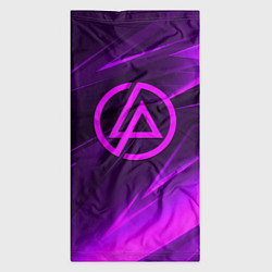 Бандана-труба Linkin park neon stripes logo, цвет: 3D-принт — фото 2