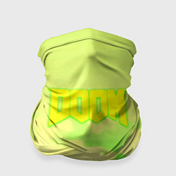 Бандана-труба Doom токсичное лого броня, цвет: 3D-принт