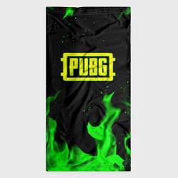 Бандана-труба PUBG кислотное лого огненный стиль, цвет: 3D-принт — фото 2