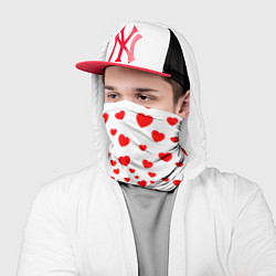 Бандана-труба Любовь паттерн сердца, цвет: 3D-принт — фото 2