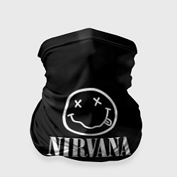 Бандана-труба Nirvana текстура рок, цвет: 3D-принт