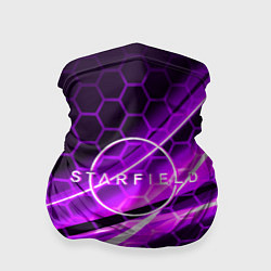 Бандана-труба Starfield game logo neon, цвет: 3D-принт