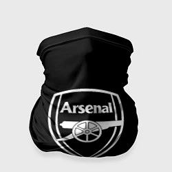 Бандана-труба Arsenal fc белое лого, цвет: 3D-принт