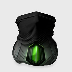 Бандана Яркая зеленая люминисцентная лампа на тёмном в сти