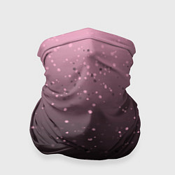 Бандана-труба Градиент тёмный розовый брызги, цвет: 3D-принт