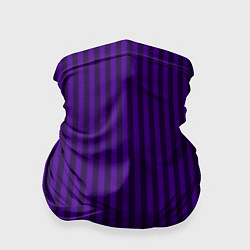 Бандана-труба Яркий фиолетовый в полоску, цвет: 3D-принт