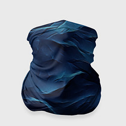 Бандана-труба Синие глубокие абстрактные волны, цвет: 3D-принт