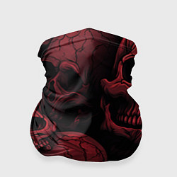 Бандана-труба Кровавые черепа, цвет: 3D-принт