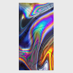 Бандана-труба Абстрактный разноцветный жидкий металл, цвет: 3D-принт — фото 2