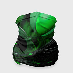 Бандана Green dark abstract geometry style