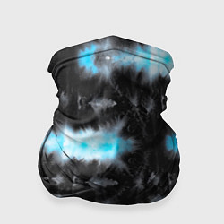Бандана-труба Сине чёрный тайдай, цвет: 3D-принт