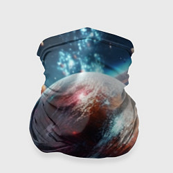 Бандана-труба Яркая необычная планета, цвет: 3D-принт