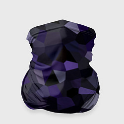 Бандана-труба Кристаллизация темно-фиолетового, цвет: 3D-принт