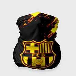 Бандана-труба Barcelona огненные краски лого, цвет: 3D-принт