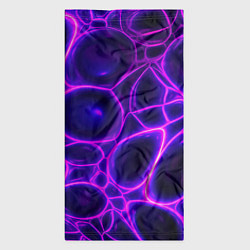 Бандана-труба Фиолетовы неоновые соты, цвет: 3D-принт — фото 2