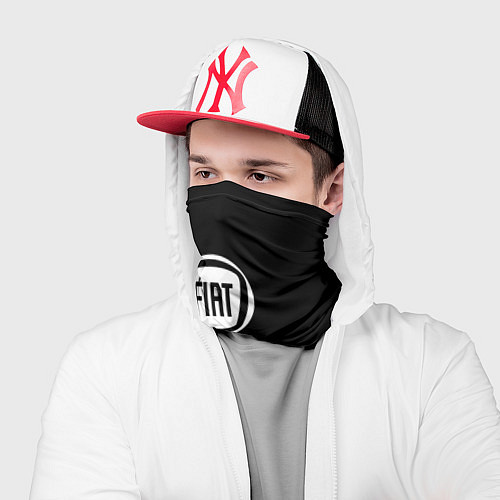 Бандана FIAT logo white / 3D-принт – фото 2