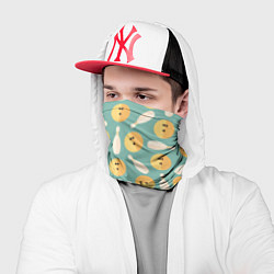 Бандана-труба Паттерн с кеглями и шарами для боулинга, цвет: 3D-принт — фото 2