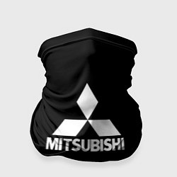 Бандана-труба Mitsubishi logo white, цвет: 3D-принт