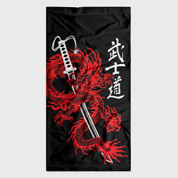 Бандана-труба Путь воина - кодекс самурая, цвет: 3D-принт — фото 2