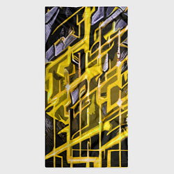 Бандана-труба Yellow and white abstraction, цвет: 3D-принт — фото 2