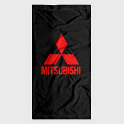 Бандана-труба Mitsubishi red logo, цвет: 3D-принт — фото 2