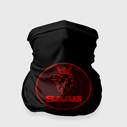 Бандана Saab red logo