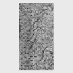Бандана-труба Серый текстурированный кубики, цвет: 3D-принт — фото 2