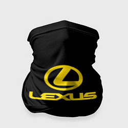 Бандана-труба Lexus yellow logo, цвет: 3D-принт