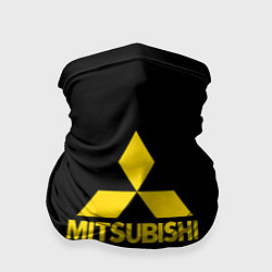 Бандана-труба Mitsubishi logo yelow, цвет: 3D-принт