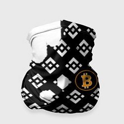 Бандана-труба Bitcoin pattern binance, цвет: 3D-принт