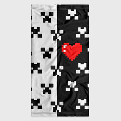 Бандана-труба Minecraft pattern love, цвет: 3D-принт — фото 2