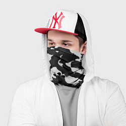 Бандана-труба Камуфляж серый, цвет: 3D-принт — фото 2